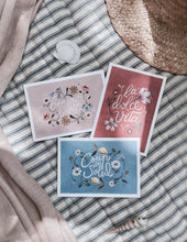 Load the image in the gallery,Set de 3 cartes postales