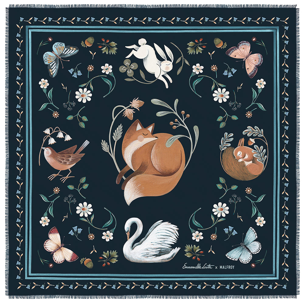 Petit Foulard Maison Malfroy x Emmanuelle Loutte